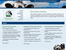 Tablet Screenshot of dairybusinessconsulting.com